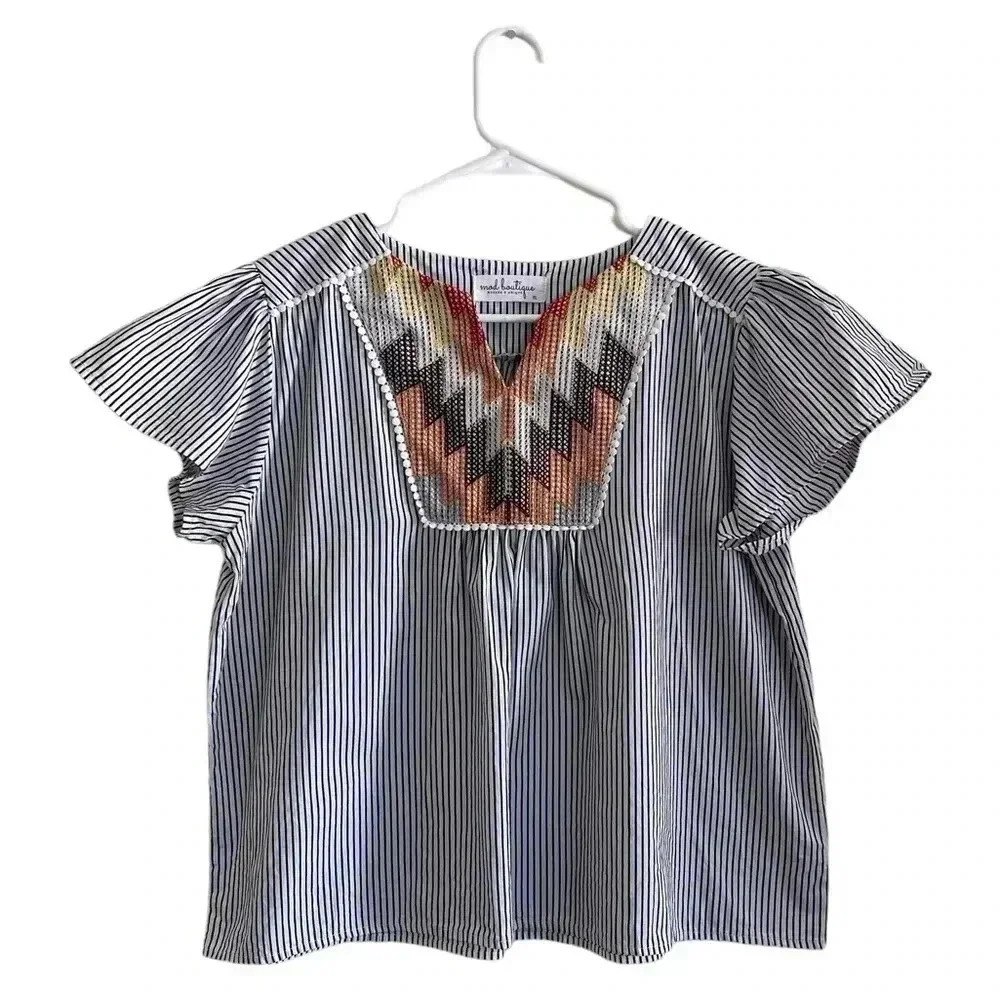 Mod Boutique Cap Sleeve Top. Size: XL